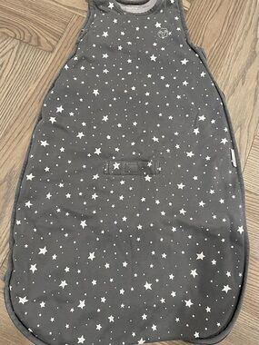 Woolino 2-24 month Gray Star Sleep Sack – Cozy Sleeveless Sleep Bag
